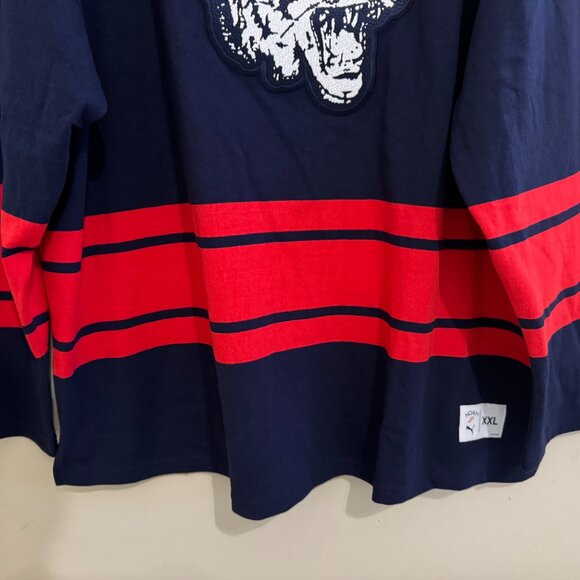 PUMA x Noah Striped V Neck Long Sleeve Hockey Jersey Blue 628196-06 Size 2XL NEW - Picture 4 of 12
